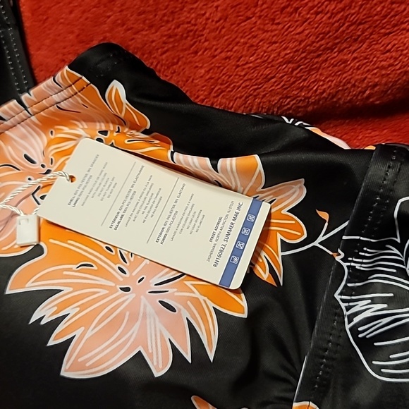 NWT Ruched Tummy Control Comfy Strap Boy Short Swim Dress Tankini Bathing Suit - Picture 13 of 14